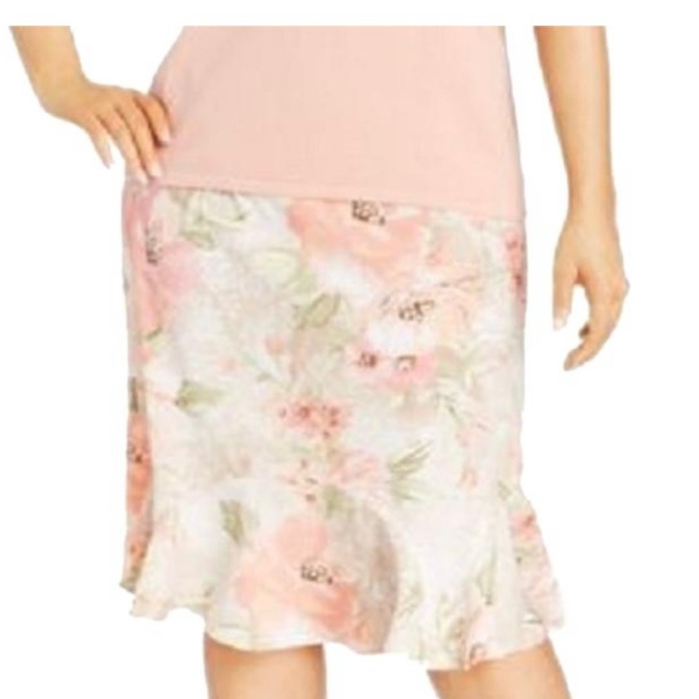 Alfred Dunner Romancing the Stone Floral Plus Skirt NWT Size 22W